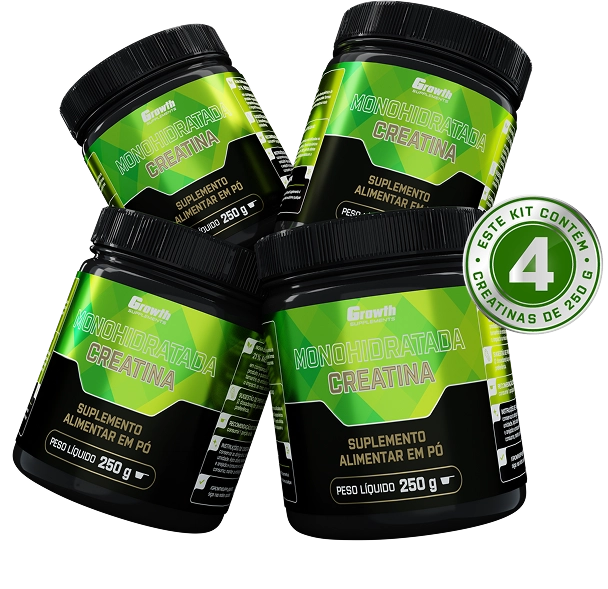 KIT CREATINA MONOHIDRATADA 1KG - SUPPLEMENTS