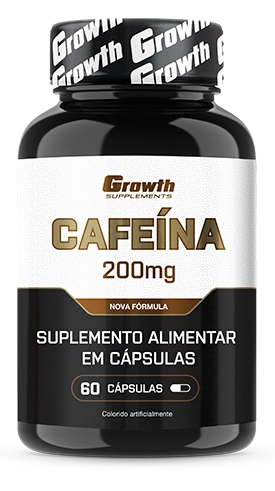 Cafeína (200MG) 60 caps - Growth Supplements (termogênico)