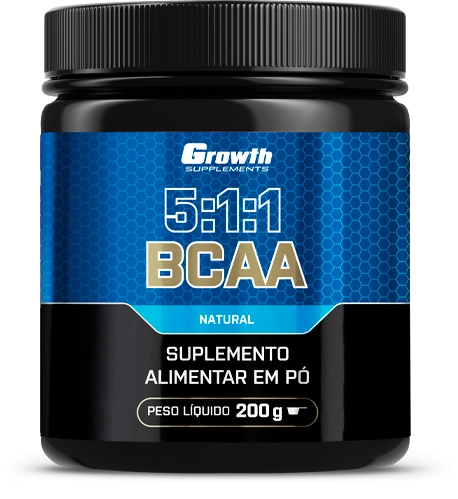 BCAA (5:1:1) (200g) (em pó) - Growth Supplements