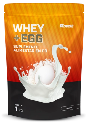 (TOP) Whey e Egg (sabor natural) (1KG) - Growth Supplements